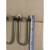 Thanh nhiệt u chân quỳ nồi phở , bánh cuấn , dài 20cm /220v /1kw inox 304 zen M16