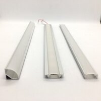 Thanh nhôm định hình led trắng 12v, Máng ray U Y V dày đẹp chất lượng