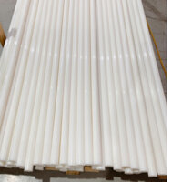 THANH NHỰA HDPE ( PE )  HÀN QUỐC MÀU TRẮNG PHI 40mm*500mm, 40mm*1000mm, 40mm*2000mm