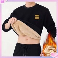 Thanh Niên Trung Quốc Cổ Tròn Áo Nam Mùa Đông Cừu Len Lông Cừu Lông Cừu Áo Khoác Thanh Niên Áo Chui Đầu Đáy