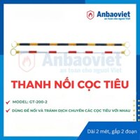 Thanh nối cọc tiêu phân làn giao thông dài 2m - 2 đoạn, có thể rút ngắn