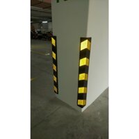 Thanh ốp cột phản quang cao 1m. Ốp góc cao su. Bảo vệ góc tường, góc cột. Kích thước 1000x100x10mm. Bao phụ kiện lắp đặt