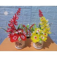 Thành phẩm bình hoa mini(1 bình) để bàn trang trí(có nhiều màu)