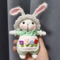 Thành Phẩm Hoạt Hình Thỏ Kẹo Handmade Sản Phẩm Len Bạn Gái Trẻ Em Móc Cho Bạn Gái tww2.27