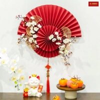 [THÀNH PHẨM]Quạt giấy trang trí Tết