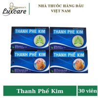 Thanh Phế Kim giúp giảm nhanh tình trạng ho khan kéo dài, hắt hơi sổ mũi do cảm cúm, bổ phế (hộp 30 viên) - Luxcare