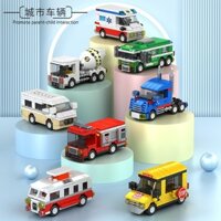 Thành Phố Ô Tô Khối Xây Dựng Bé Trai Trẻ Em Giáo Dục Xe Cứu Hỏa Lắp Ráp Đồ Chơi Lego Quà Tặng Sinh Nhật Kỹ Thuật Mini