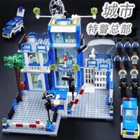 Thành Phố Series Cảnh Sát Xây Dựng Tương Thích Lego Khối Xây Dựng Xe Cảnh Sát SWAT Tù Nhân Chèn Đồ Chơi Cậu Bé 3.13