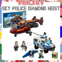 Thành Phố series MOC 60209 Sky Police Diamond Heist Khối Xây Dựng Lắp Ráp Mô Hình Kdis Đồ Chơi Bé Trai Quà Tặng