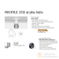 Thanh Profile 2721S và phụ kiện + FSB-2835-IP67-L120 (8mm) ngoài trời