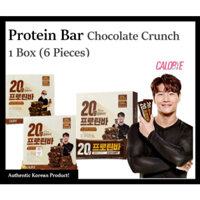 Thanh Protein Calobye 20g Sôcôla Crunch 1 Hộp (6 Miếng), 330g, 1 Cái