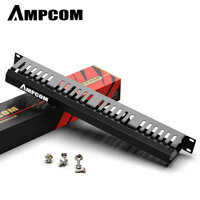THANH QUẢN LÝ CÁP AMPCOM 1U  24 KHE 48 PORT - AM1924481U ( 19" 1u, 1.5MM )