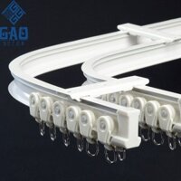 thanh ray treo rèm uốn cong đầy đủ phụ kiện