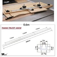 Thanh ray trượt bàn cưa chữ u hợp kim nhôm