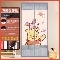 🌈Thanh rèm miễn phí🌈door curtain  Phong Cách Mới Hoạt Hình Phong Cách Riêng Tư Rèm Cửa Mùa Hè Chống Muỗi Lưới Kim Cương Velcro Nam Châm Tự Hấp Thụ