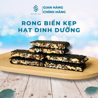 Thanh Rong Biển Kẹp Hạt Dinh Dưỡng ăn sáng, bánh Rong biển gạo lứt Mix Hạt, thanh dinh dưỡng ăn kiêng giảm cân keto