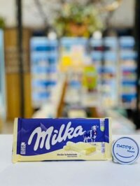 Thanh socola trắng Milka - Đức (100g)