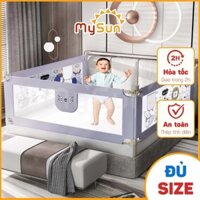 Thanh tấm chắn giường dạng trượt cho bé an toàn MySun kích thước 1m2 1m5 1m8 1m9 2m 2m2 - MySun