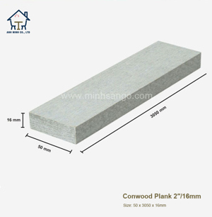 Thanh tấm ốp tường Conwood Plank 2"/16mm
