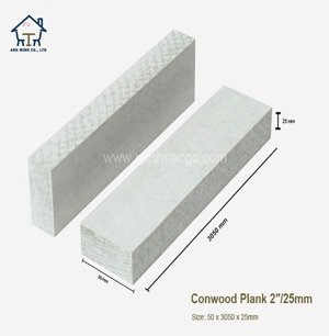 Thanh tấm ốp tường Conwood Plank 2″/25mm