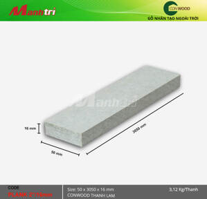 Thanh tấm ốp tường Conwood Plank 2"/16mm