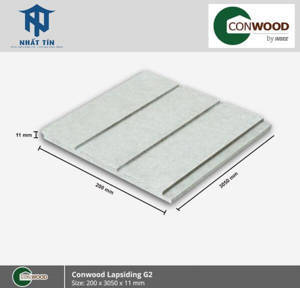 Thanh tấm ốp tường xi măng Conwood Lapsiding G2