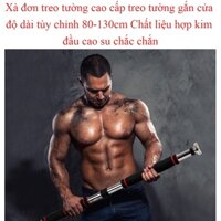 Thanh tập xà đơn treo tường gắn cửa Bestrong cỡ từ 80 -130cm tùy chỉnh phù hợp tập gym tại nhà