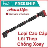 Thanh Tập Xà Đơn Treo Tường Gắn Cửa Nhiều Cỡ Từ 62-150cm Tùy Chỉnh Tập Gym Tập Thể Thao Chính Hãng Amalife - Chống Xoay70-105