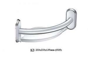 Thanh tay vịn kết hợp kệ góc inox 304 MOEN LR2354DCH