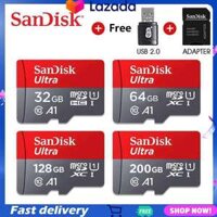 ♥Thanh Toán Khi Nhận Hàng + Gửi Miễn Phí Bộ Chuyển Đổi + Đầu Đọc Thẻ Sandisk Ultra Chính Hãng 100% Thẻ Micro SD 64GB 128 GB 256GB 400GB 16G 32GB Thẻ Nhớ SD/TF Flash Card 32 64 128 gb MicroSD Cho Điện Thoại