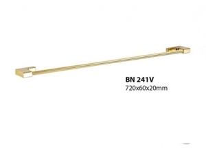 Thanh treo khăn đơn inox 304 mạ vàng BN 241V