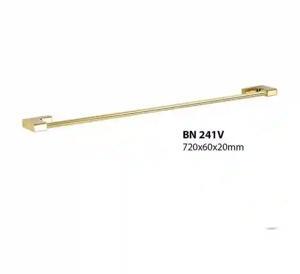 Thanh treo khăn đơn inox 304 mạ vàng BN 241V