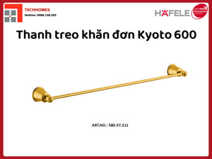 Thanh treo khăn đơn Kyoto 600 Hafele 580.57.211