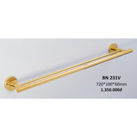 Thanh treo khăn Inox 304 BAO, mạ vàng BN 231V