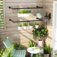 Thanh treo quần áo Chất Liệu Ống Thép Mạ Kẽm chịu lực DIY DECOR KTT017-1T