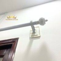 Thanh treo rèm cửa phi 28mm dùng giá đỡ và đế dán tường, không cần khoan đa năng tiện lợi vuaremgiasi