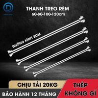 Thanh treo rèm nhà tắm, rèm cửa, thanh treo tủ quần áo phơi đồ inox