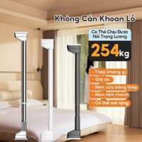 Thanh treo rèm Thanh Treo Đa Năng , Inox 304 không rỉ, Lắp đặt không cần khoan bắt vít có thể kéo ra thu vào theo size t