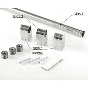 Thanh treo và bas inox Garis GI05