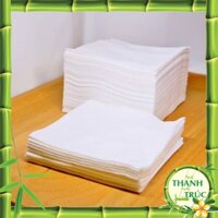 [Thanh Trúc Med] 200 Tờ Khăn Cotton Đa Năng - Khăn Vải Khô Mềm Mịn Lau Mặt Chuyên Dùng Cho Spa