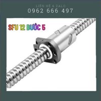 Thanh Trượt Ray Trượt Tròn Vitme bi TBI SFU 12 bước 5| SFU1205 (giá bán theo 1000mm, không gồm đai ốc)