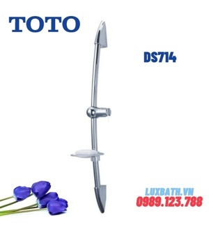 Thanh trượt sen tắm kèm lô xà bông ToTo DS714 - Nhựa mạ inox