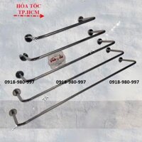 Thanh U treo quần áo inox 201 dày - Sào phơi inox bắt tường chữ U cây phơi đồ rút gọn treo khăn Kệ cây treo