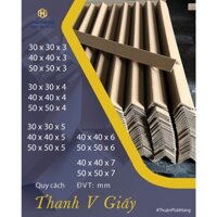 Thanh v nẹp góc giấy carton siêu cứng bảo vệ hàng hóa size 50x50x5x1000mm