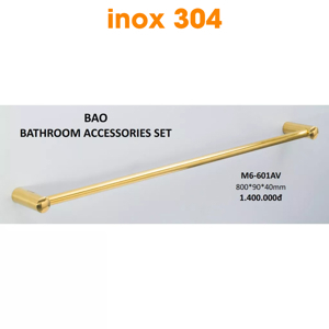 Thanh vắt khăn đơn mạ vàng BAO M6-601AV