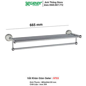 Thanh vắt khăn Geler 9703