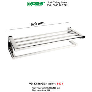 Thanh vắt khăn giàn bộ Geler 8603