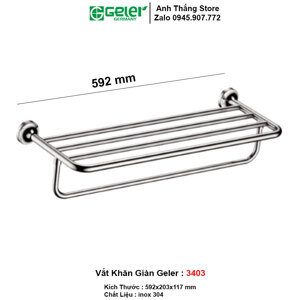 Thanh vắt khăn giàn Geler 3403