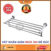 Thanh vắt khăn giàn, giá treo khăn nhà tắm 2 tầng cao cấp Rangos RG-PK207