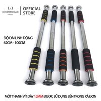 Thanh Xà Đơn Treo Tường Cao Cấp Vít Dày 12mm Chắc Chắn An Toàn Sportswear Concept Chiều Dài Linh Động 62cm – 130cm